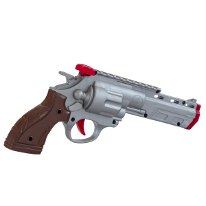 اسباب بازی پسرانه هفت تیر جعبه ای طلا و نقره آرمان فردا