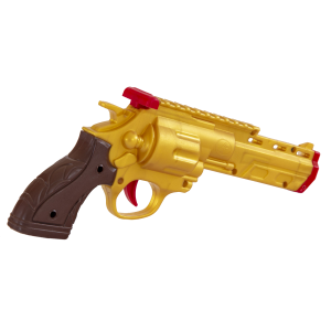 اسباب بازی پسرانه هفت تیر جعبه ای طلا و نقره آرمان فردا