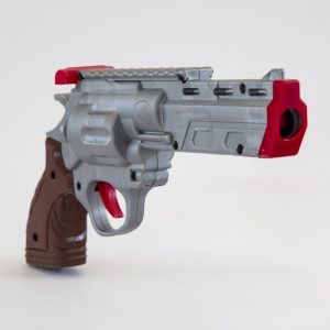 اسباب بازی پسرانه هفت تیر جعبه ای طلا و نقره aftoys