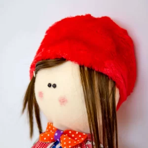 plush tilda doll closeup