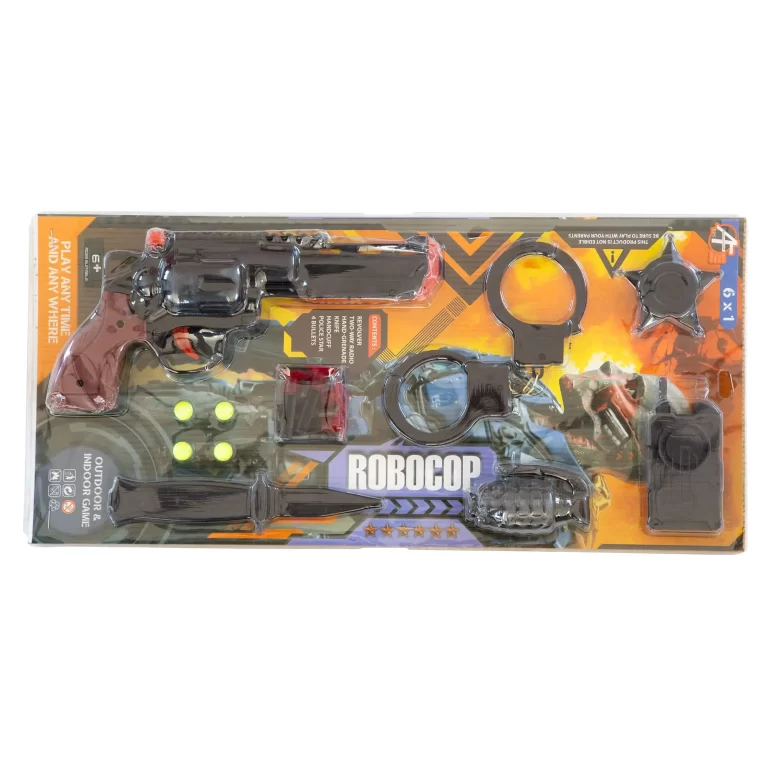 Police Revolver Toy Gun Set