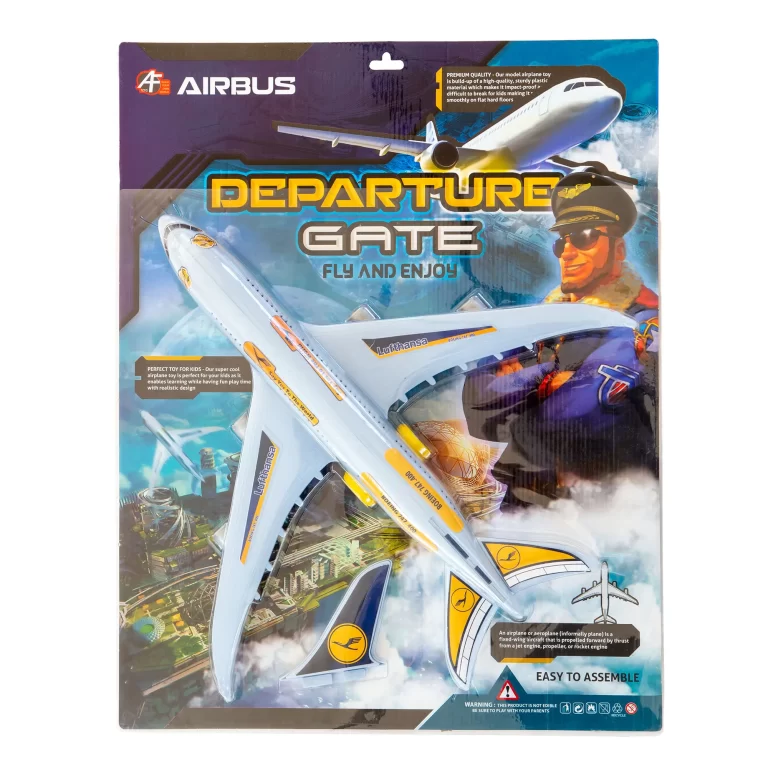 Self-Assembly Toy Airplane Model On Blister Card