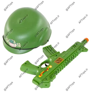 Airsoft Toy Machine Gun And Helmet Set