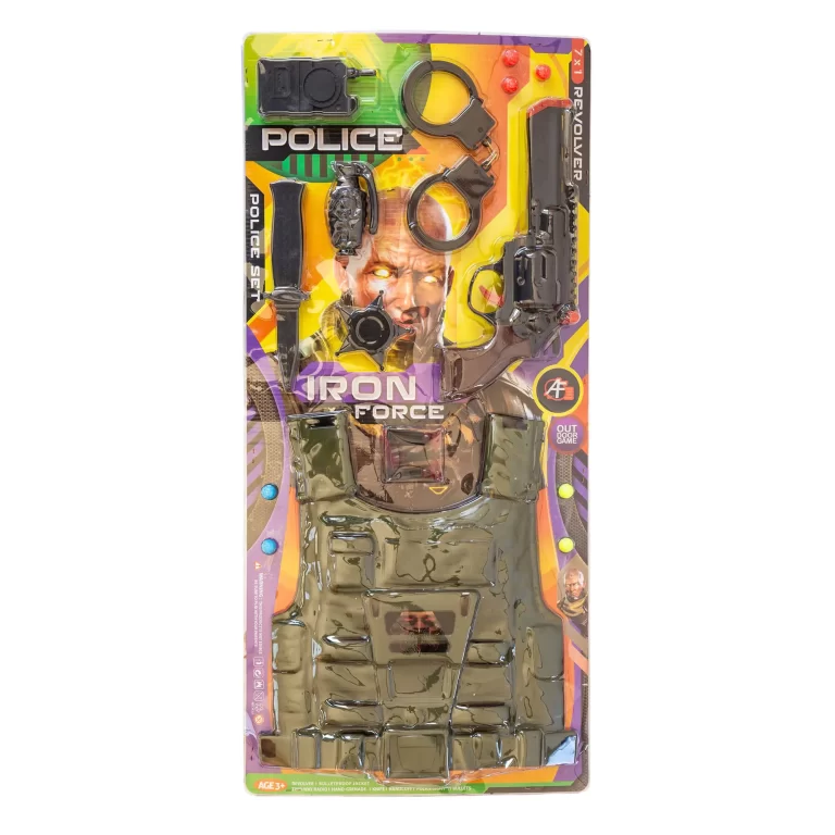 Airsoft Revolver Toy Gun Set With Bulletproof Vest