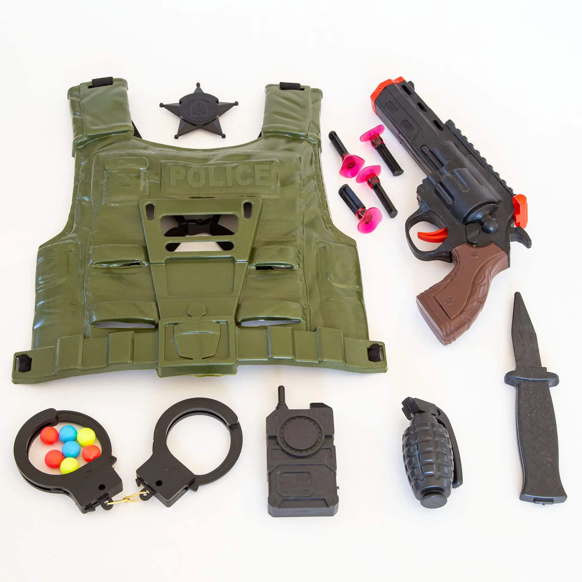 Wholesale Airsoft Revolver Toy Gun Set With Bulletproof Vest AFtoys