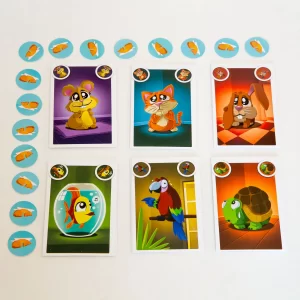 کارت های انواع حیوانات و تخم مرغ های شکسته