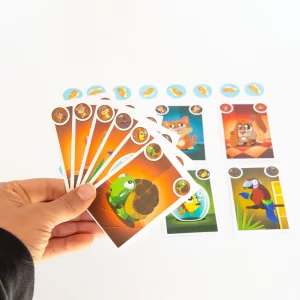 کارت حیوانات بازی با رنگ یکسان