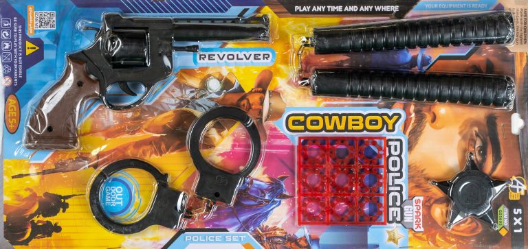Cowboy Police Toy Gun Set