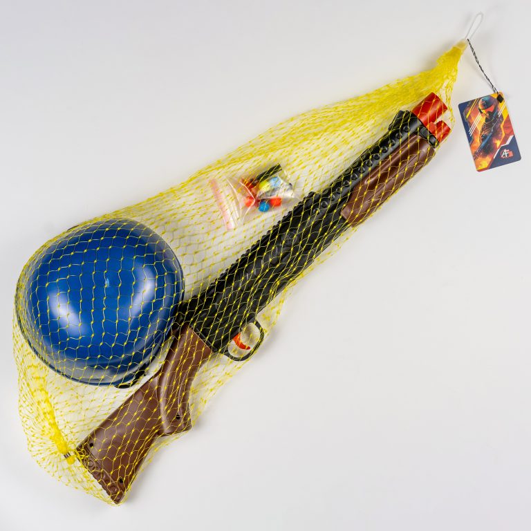 Shotgun and Mesh Helmet Police Set
